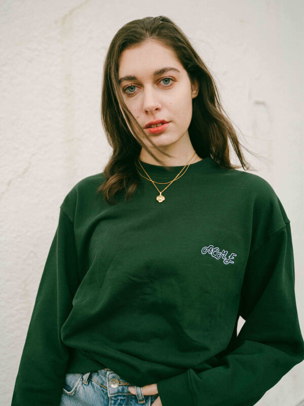 トップス TTTMSW Tree embroidery sweat shirt TTT MSW ティー 24SS Mulch embroidery crew neck sweat