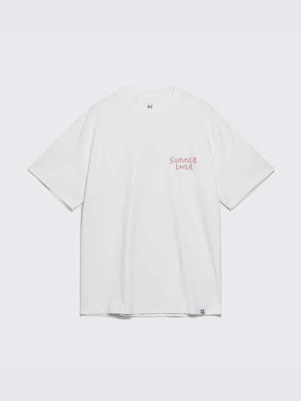 SUMMER LOVER GRAPHIC TEE WHITE 