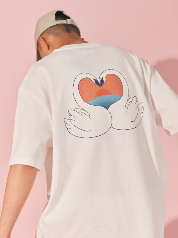 SUMMER LOVER GRAPHIC TEE WHITE